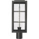 Jaxson 1 Light 20 inch Powder Coated Black Outdoor Post Lantern